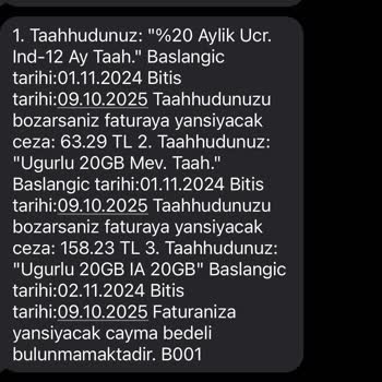 Yanlış Faturalandırılan Cayma Bedeli Şikayeti