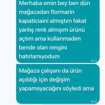Yanlış Ürün Rengi Değişim Sorunu