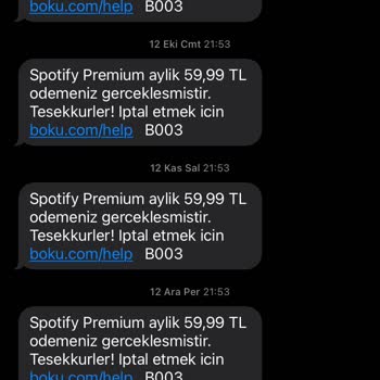 Spotify Üyeliği Olmadan Yapılan Kesintiler
