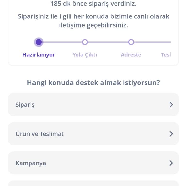 Getir Siparişi 3 Saatte Gelmeyince Hayal Kırıklığı