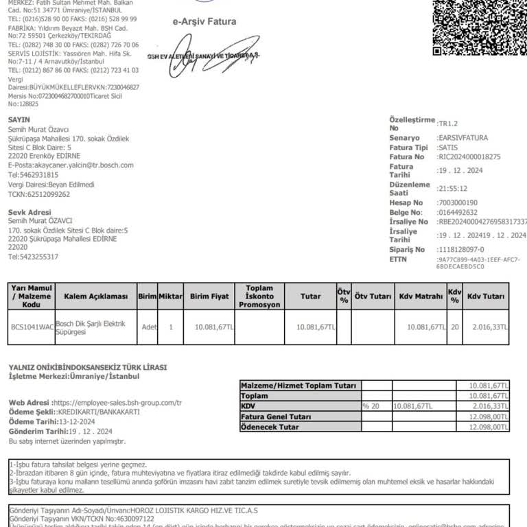 Teslim Edilemeyen Süpürge Ve İletişim Sorunları