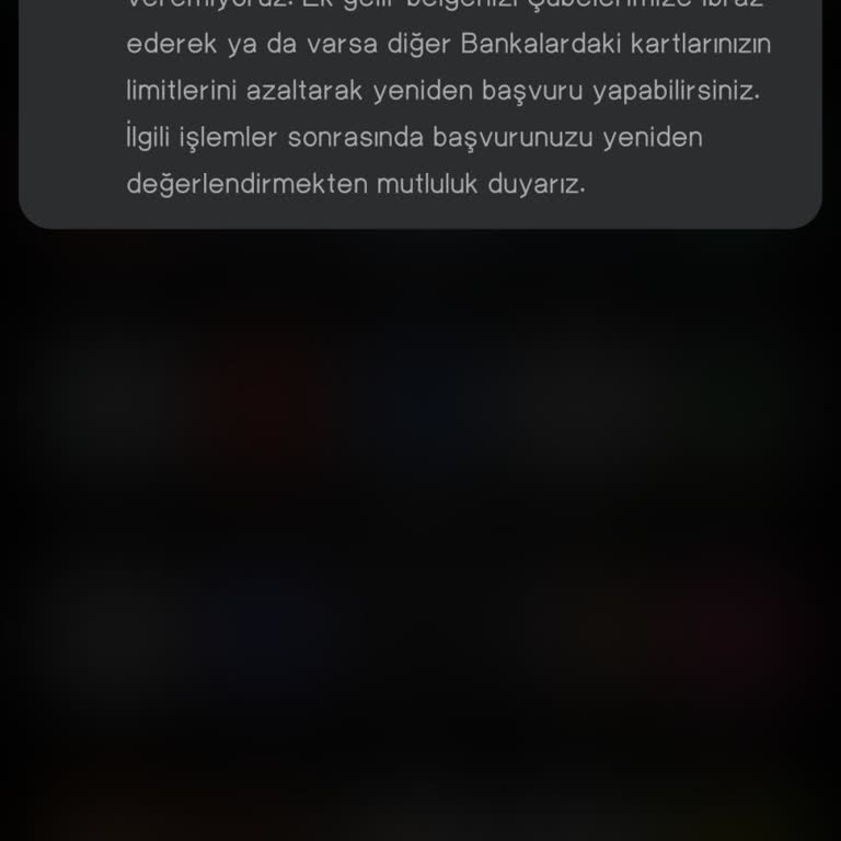 Kart Limiti Sorunu Ve Yetersiz Destek