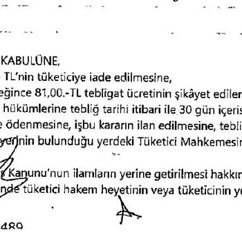 Tıkla Gelsin: Hizmet Alınmadan Yapılan Ücret Kesintisi