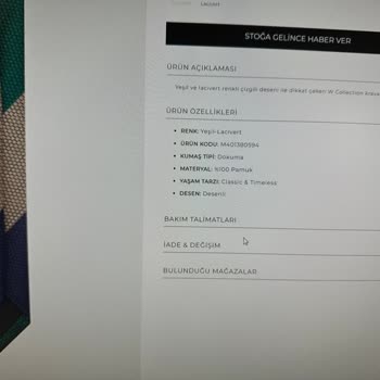 Yanıltıcı Ürün Bilgisi Ve İletişimsizlik: W Collection Kravat Şikayeti
