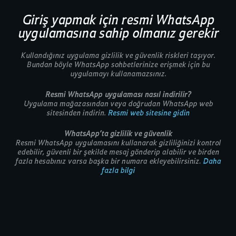 WhatsApp Giriş Sorunu: Resmi Uygulama Hatası