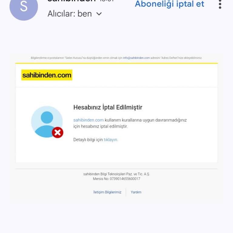 Hesap Kapatma Şoku: Sahibinden.com'a Güven Sarsıldı