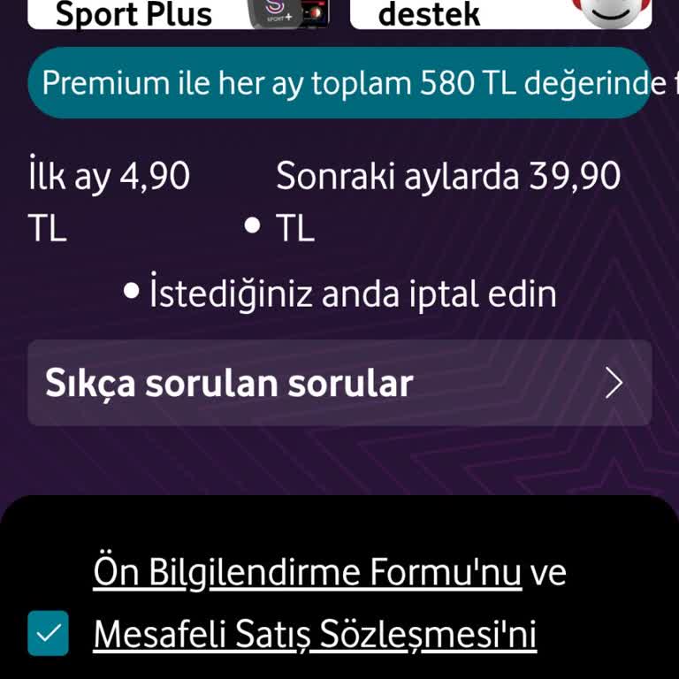 Vodafone Premium Satın Alma Sorunu Ve Yavaş İnternet