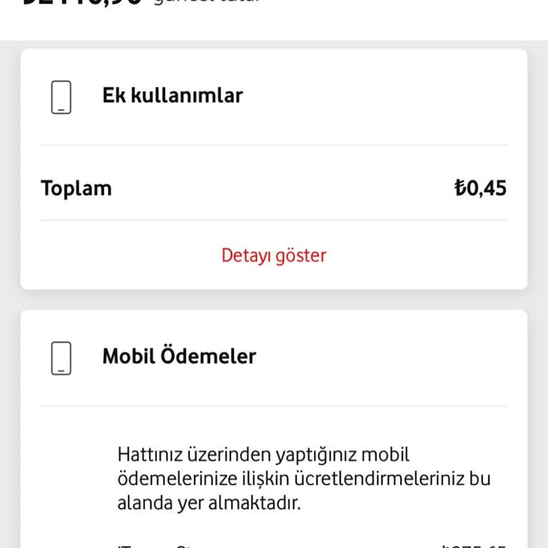 Yanlış Yansıtılan Mobil Ödeme Ücreti