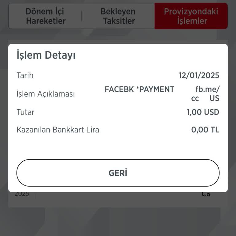 Facebook Payment Üzerinden İzinsiz Para Çekimi