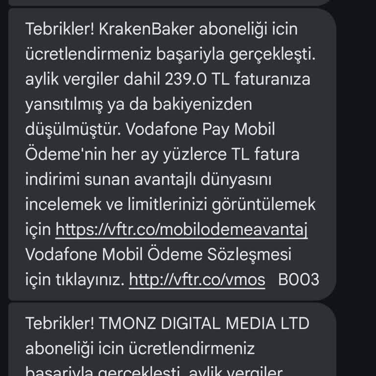 İzinsiz Mobil Ödeme Mağduriyeti