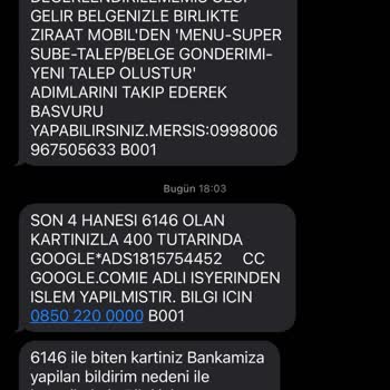 Ziraat Bankası Hesabımdan İzinsiz Para Çekimi