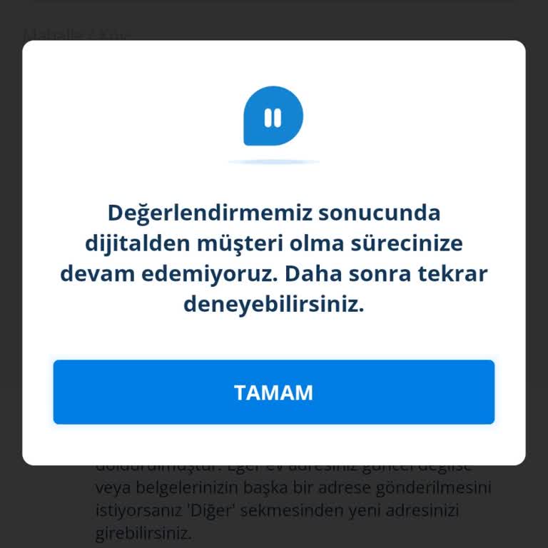 Denizbank Mobil Bankacılıkta Müşteri Olma Sorunu