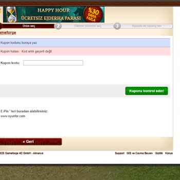 Kullanılmış Kodlar Ve Yetersiz Destek