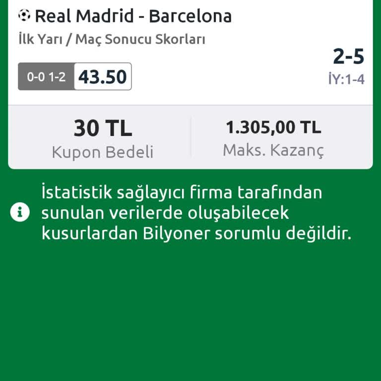 Kupon Sonuçlarıyla İlgili Sorun Ve Bekleme Süresi