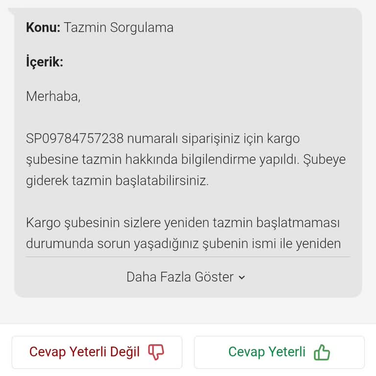 Dolap Kargo Teslimatı Ve Geri Ödeme Sorunu