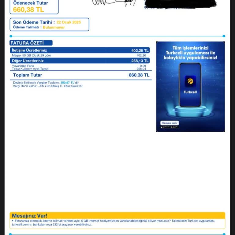 Turkcell'den Haksız Telsiz Ücreti Kesintisi