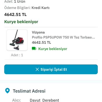 12 Gündür Teslim Edilmeyen Elektrik Süpürgesi