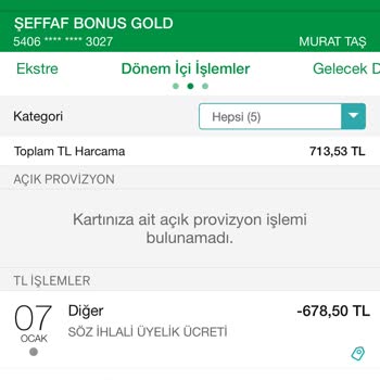 Garanti Bankası Kart Ücreti Ve Bonus Sorunu