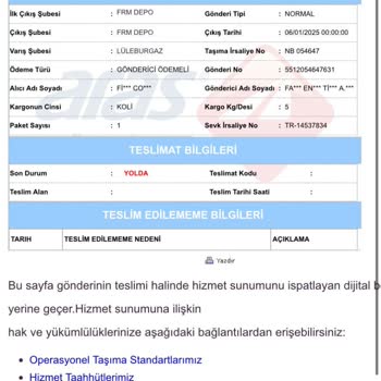 Teslimat Sorunu: Kargo Hareket Etmiyor Ve Geri Dönüş Alınamıyor
