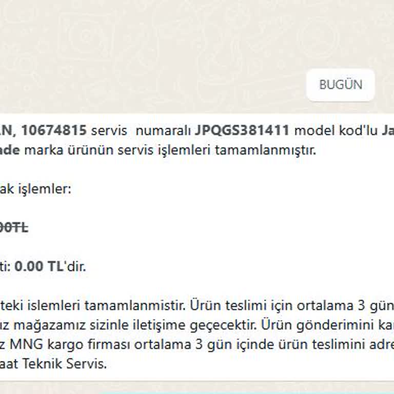Jacques Philippe Saatte Sürekli Arıza Ve Yetersiz Servis Hizmeti