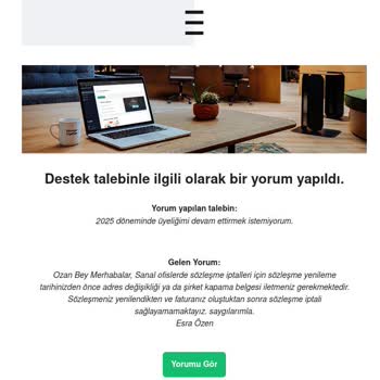 Sanal Ofis Sözleşmesinde Otomatik Yenileme Sorunu