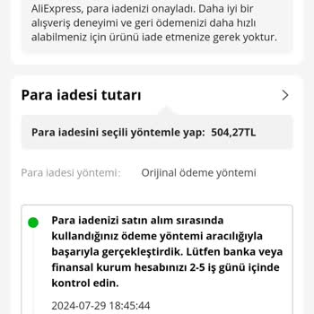 Eksik Ürün Ve Geri Ödeme Sorunu