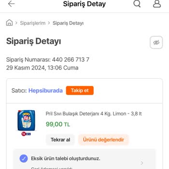 Yanlış Ürün Gönderimi Ve Yetersiz Müşteri Hizmeti