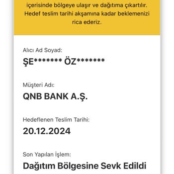 Teslim Edilemeyen Kredi Kartı Ve Yetersiz Müşteri Hizmetleri