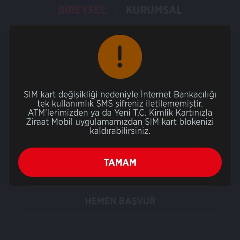 Ziraat Bankası'nda Sim Kart Değişikliği Sonrası Kısır Döngü