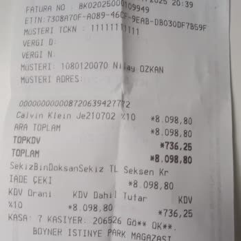 İzmir İstinyePark Boyner'de Mont Siparişi Sorunu