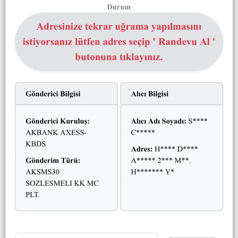 Akbank Kredi Kartı Teslimat Sorunu