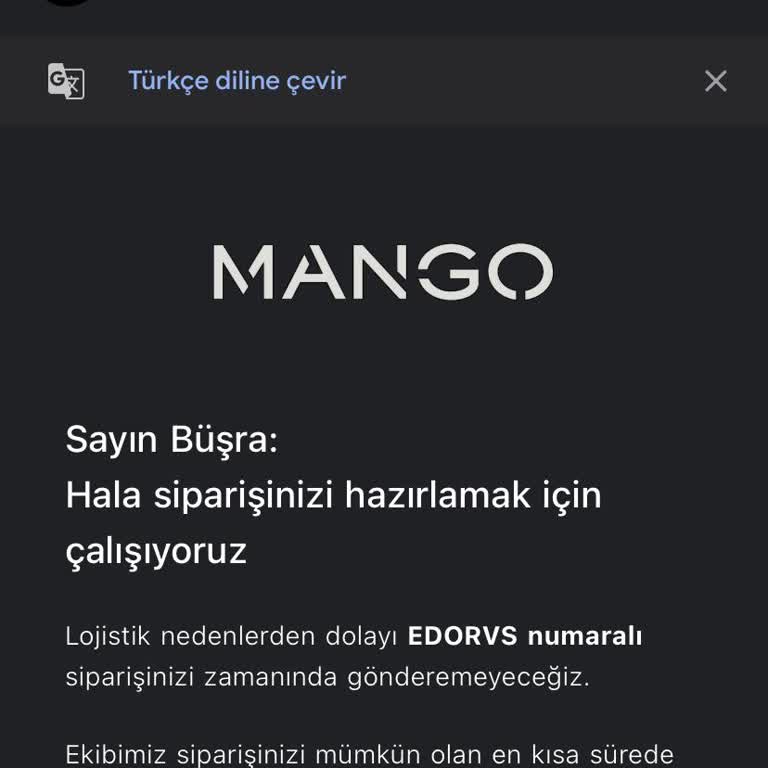 Mango Mağazacılık'ta Sipariş Sorunu Ve İptal Engeli