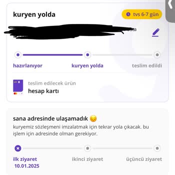 Getirfinans Kart Teslimatında Büyük Hayal Kırıklığı