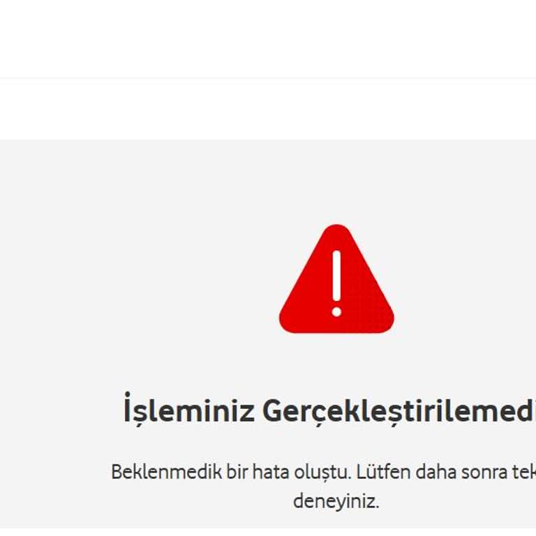 Vodafone Fatura İadesi Ve Sistem Hataları Sorunu
