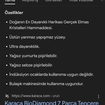 Karaca Züccaciye Ürünlerinde Yaşanan Pişmanlık
