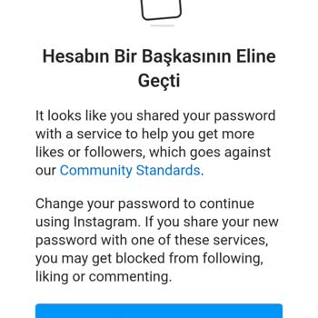 Instagram Hesabım Başkasının Eline Geçti