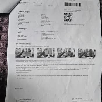 Lenovo Tabletin Çözülemeyen Sorunları Ve İade Talebinin Reddedilmesi