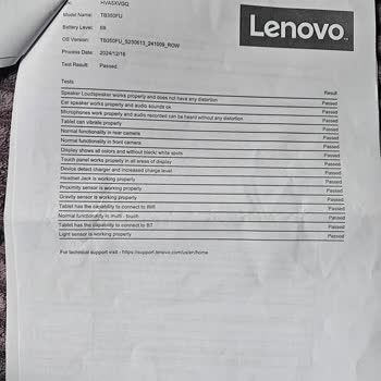Lenovo Tabletin Çözülemeyen Sorunları Ve İade Talebinin Reddedilmesi