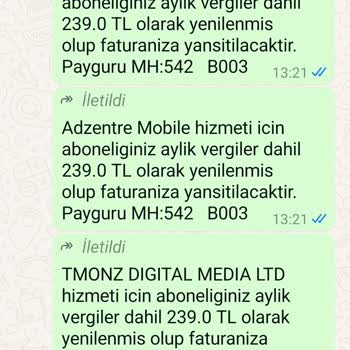 İzinsiz Abonelik Ücretlendirmesi Ve Fatura Detay Eksikliği