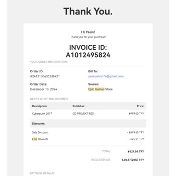 Epic Games Hesabımın Kurtarılması Konusunda Yetersiz Destek