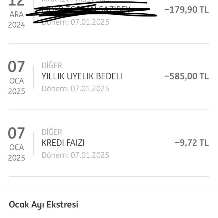 Haksız Kart Üyelik Ücreti İadesi Talebi