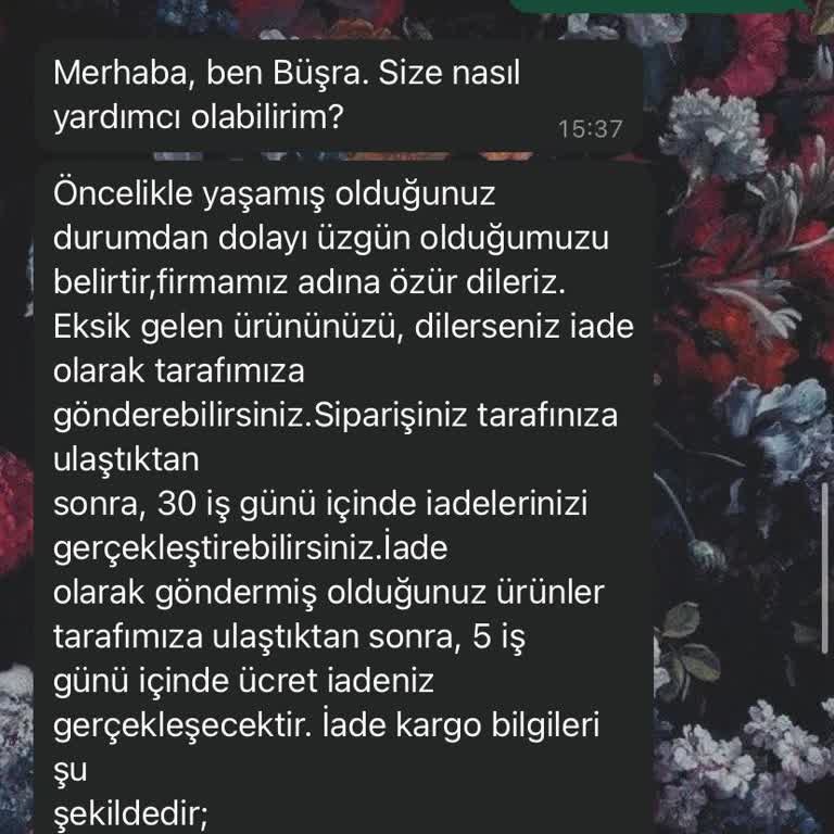 Eksik Ürün Ve Geciken İade Süreci