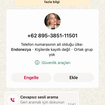Yabancı Numaradan Gelen Arama Ve Güvenlik Endişesi
