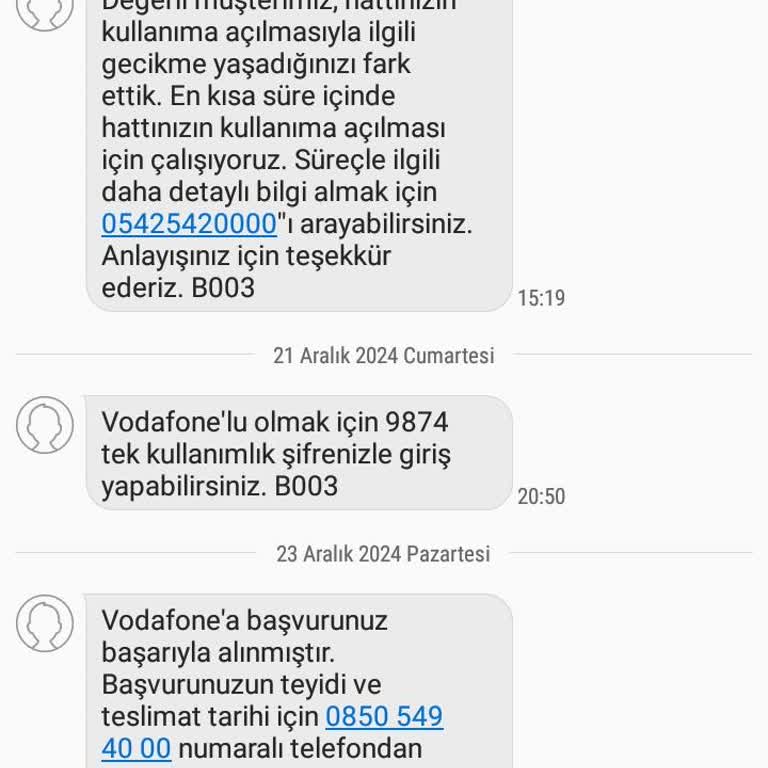 Vodafone Numara Taşıma Sürecinde Yaşanan Sorunlar ve Müşteri Mağduriyeti