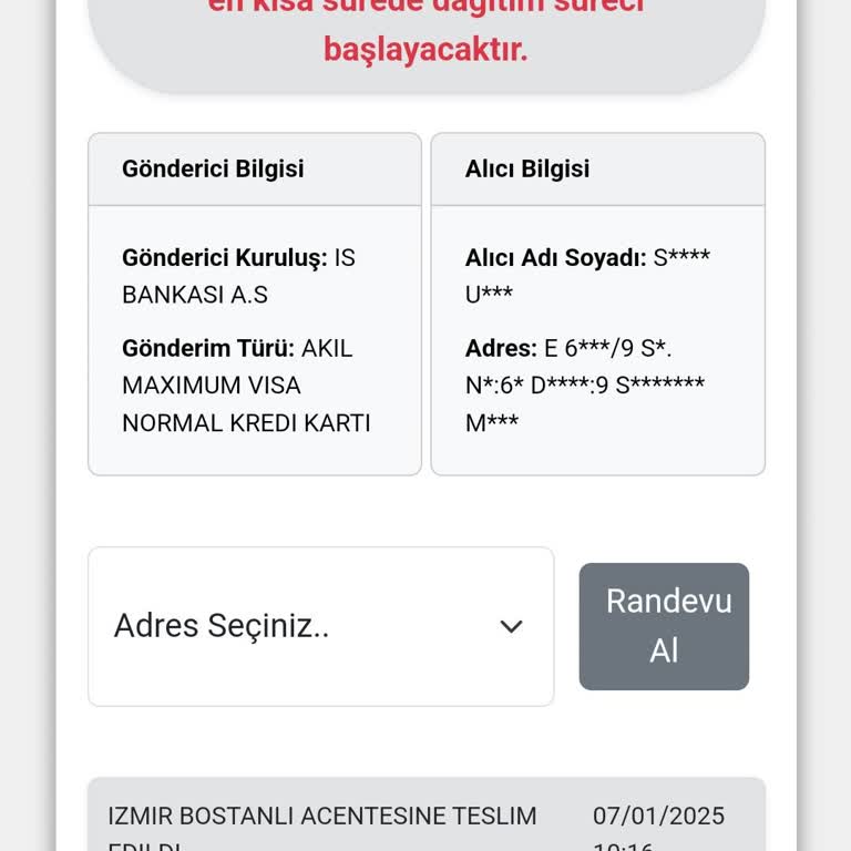 Kredi Kartı Teslimatındaki Gecikme Mağduriyeti