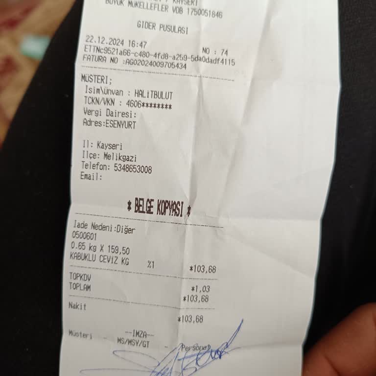 Kalitesiz Ürün Ve Eksik İade