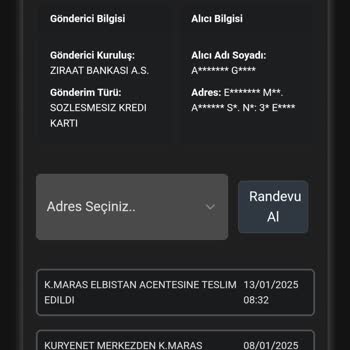 Kredi Kartı Teslimatında Yaşanan Gecikme