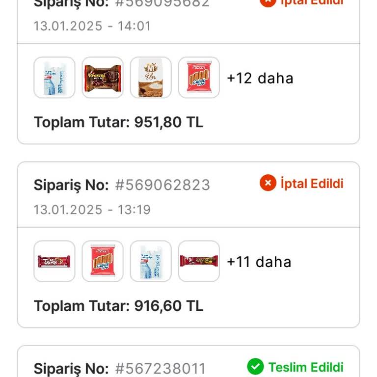 İptal Edilen Siparişler Ve Eksik Bilgilendirme Sorunu