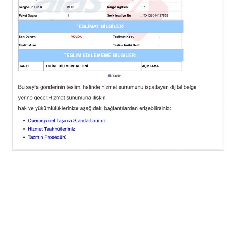 Yanlış Kargo Bilgisi: Numaramın İzinsiz Kullanımı