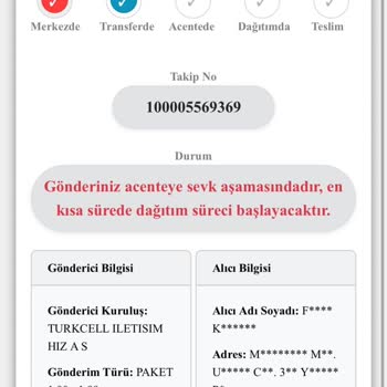Kuryenet Teslimat Sorunu Ve İletişim Eksikliği
